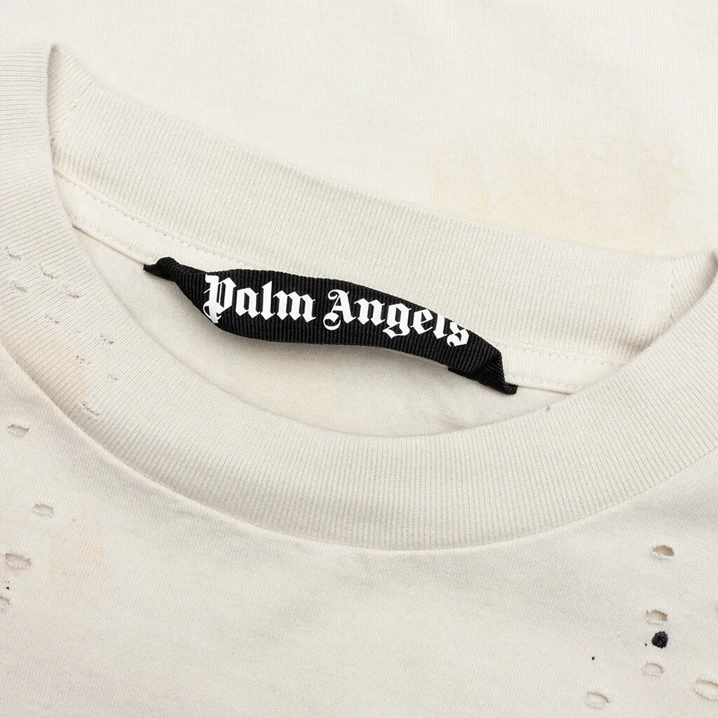 Glittered Logo Classic Tee - Off-White/Black